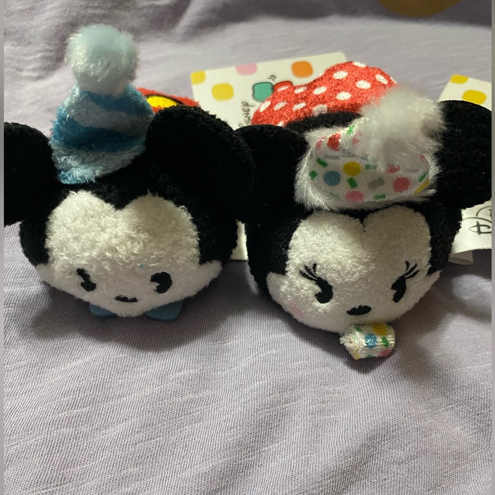 Disney Mickey and Minnie Mouse Tsum Tsum Plush Set